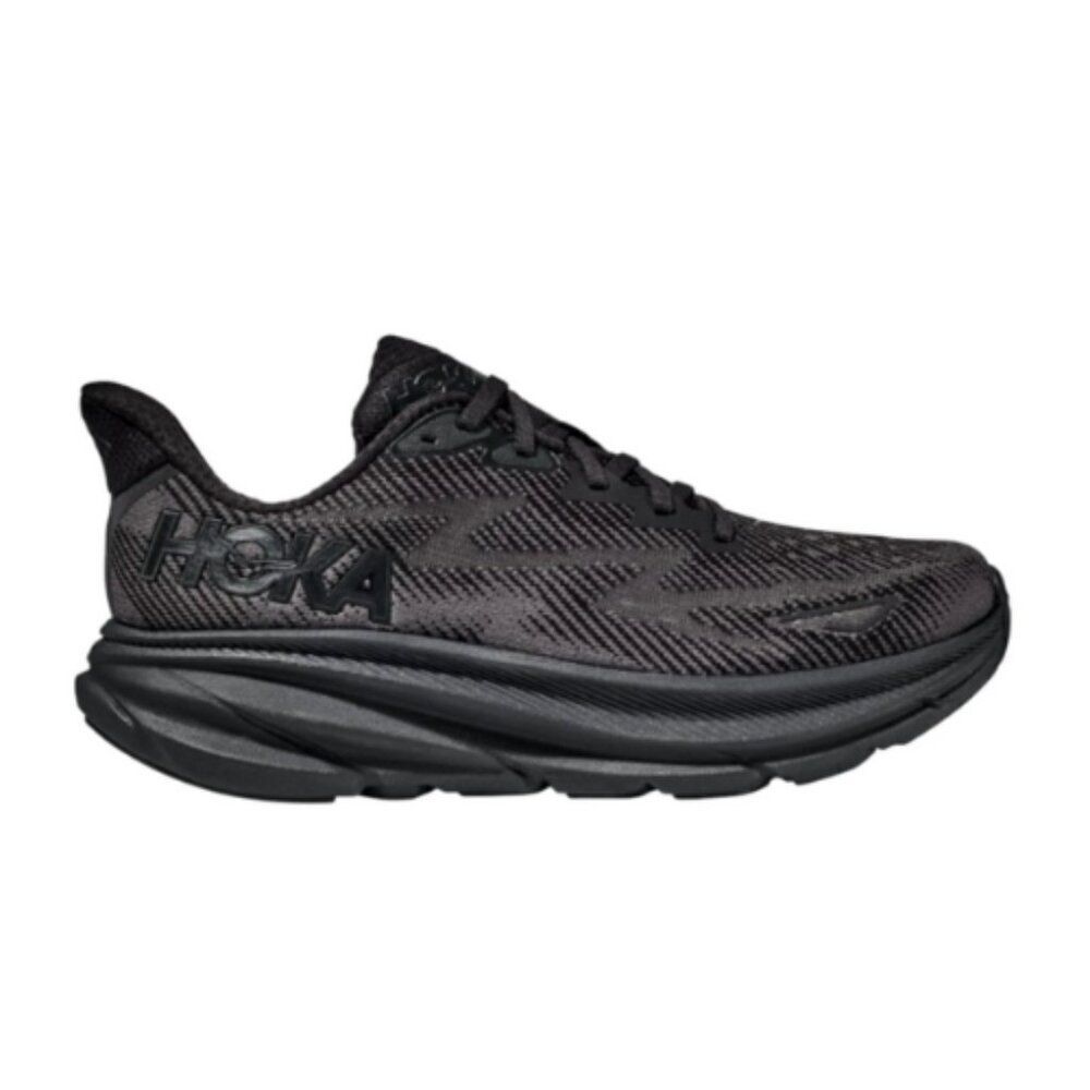 Hoka Men's Clifton 9 Sneaker, Black/Black 7.5D
